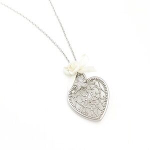 Lace Heart Keepsake Necklace